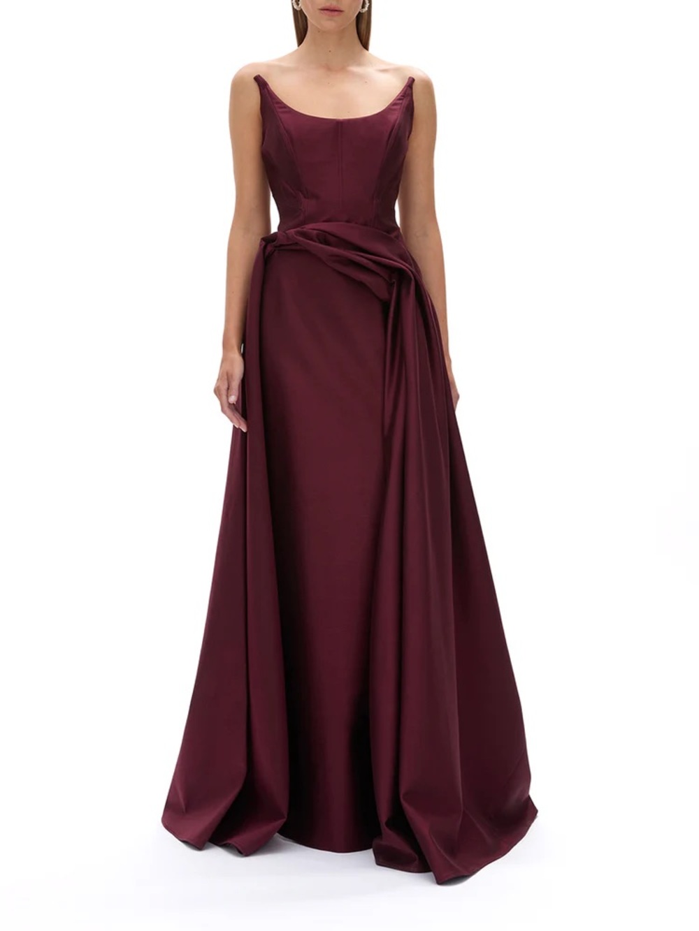 Rachel Gilbert Adeline Gown in Wine